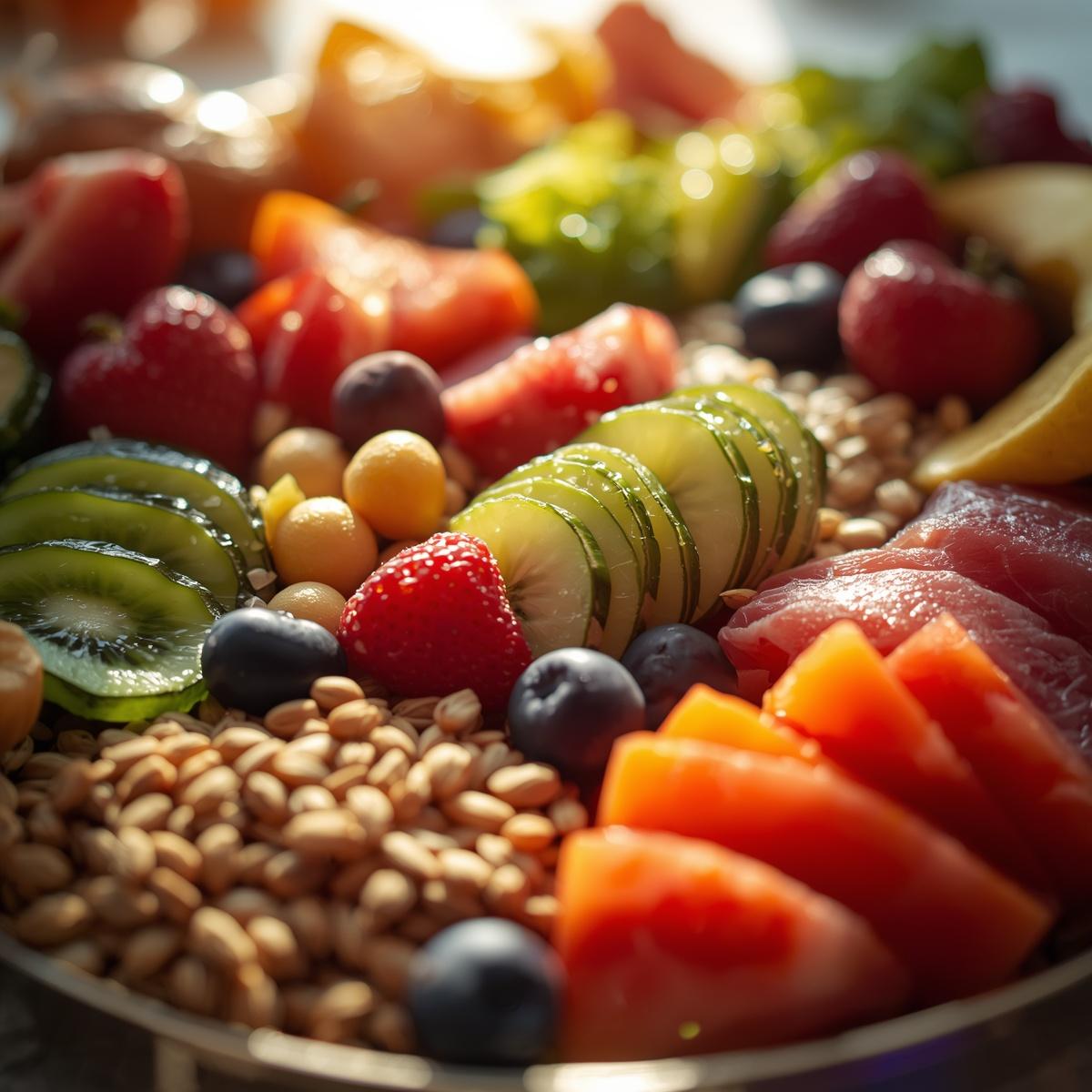 Tervionex capsules and botanical ingredients arranged on marble surface